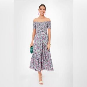 Tuckernuck’s POMANDER PLACE Floral Smocked Talia Dress